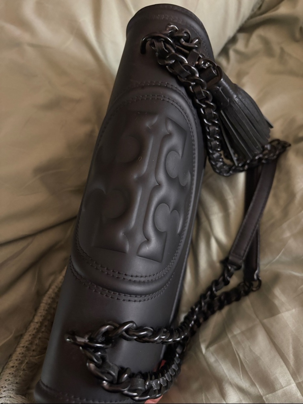 Black Quilted Leather Bag - Picture 14 of 14